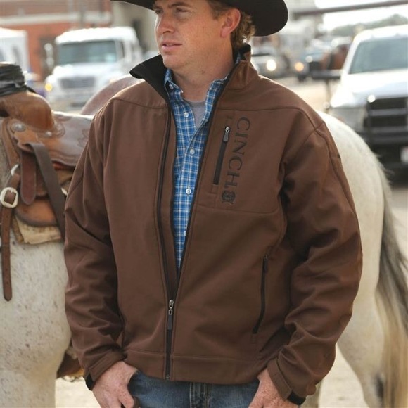 Cinch Other - Cinch Bonded Men’s Brown Long Sleeve Zip-Up Jacket